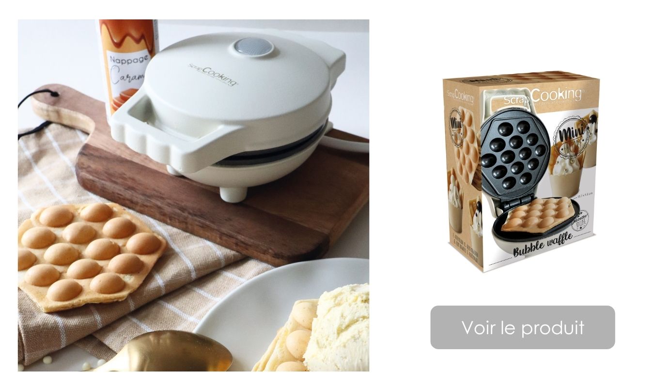 Recette bubble waffle à la mini machine - ScrapCooking